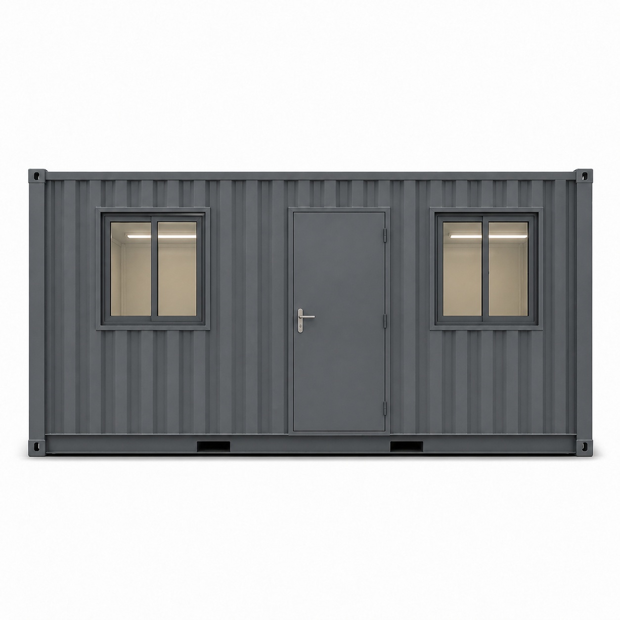 Contenedor oficina de 20 pies acondicionado e aislado – 6,06 x 2,44 x 2,59 m - image 2