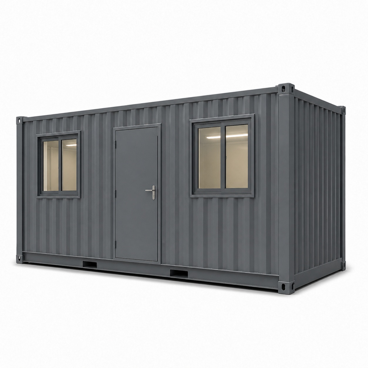 Contenedor oficina de 20 pies acondicionado e aislado – 6,06 x 2,44 x 2,59 m - image 4